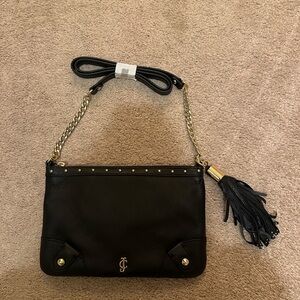 Original Juicy Couture leather hand bag, royal blue interior